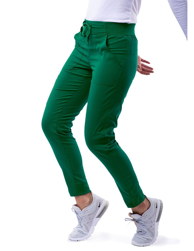 Adar Pro Women's Yoga Jogger Skinny Pant - Hunter Green