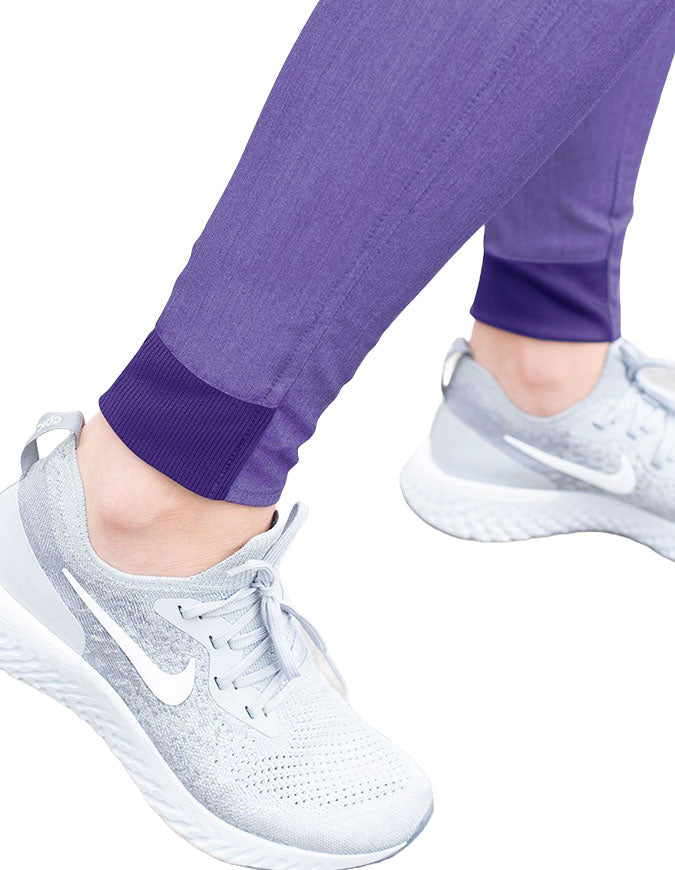 Adar Pro Women's Yoga Jogger Skinny Pant -  Heather Grape