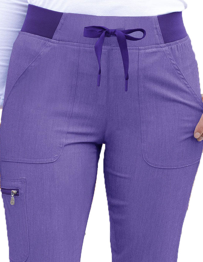 Adar Pro Women's Yoga Jogger Skinny Pant -  Heather Grape