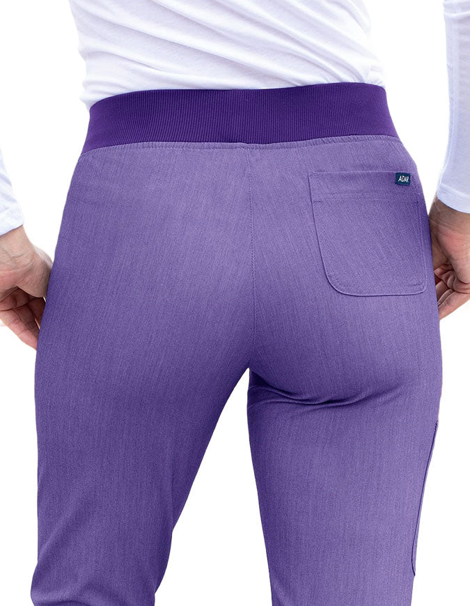 Adar Pro Women's Yoga Jogger Skinny Pant -  Heather Grape