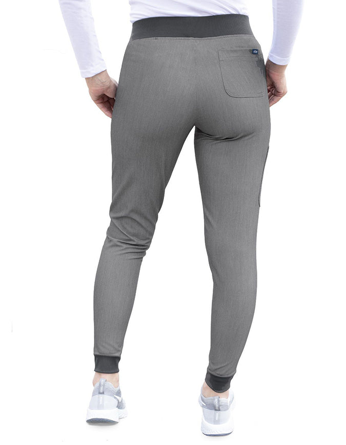 Adar Pro Women's Yoga Jogger Skinny Pant -  Heather Grey