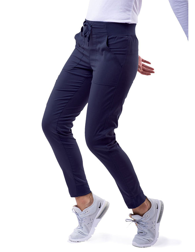 Adar Pro Women's Yoga Jogger Skinny Pant - Navy