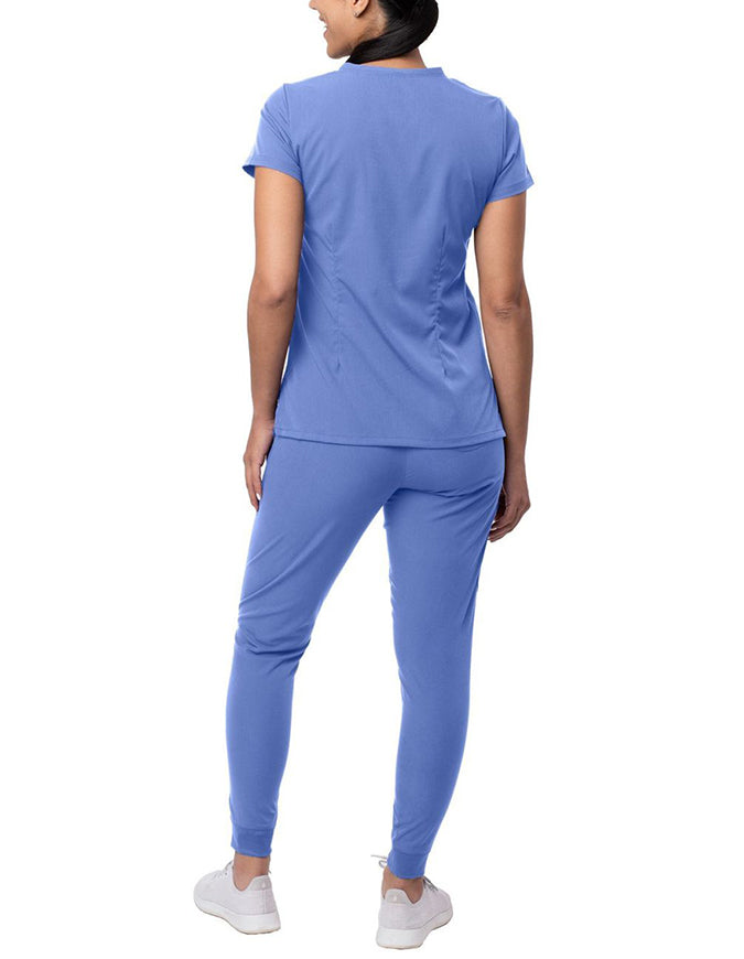 ADAR Pro Women's Movement Booster Jogger Scrub Set - Ceil Blue