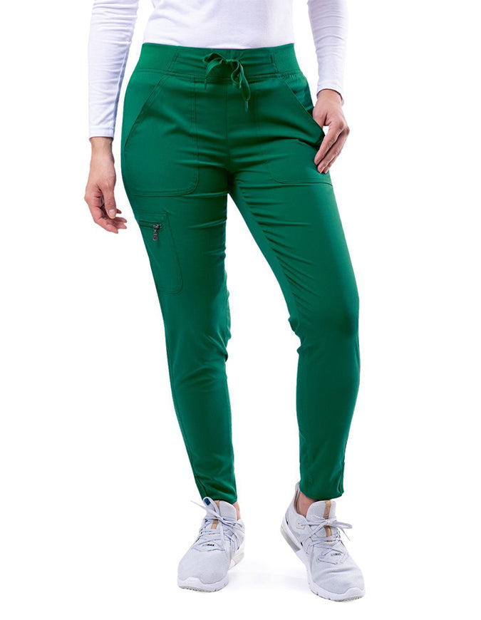 ADAR Pro Women's Movement Booster Jogger Scrub Set - Hunter Green