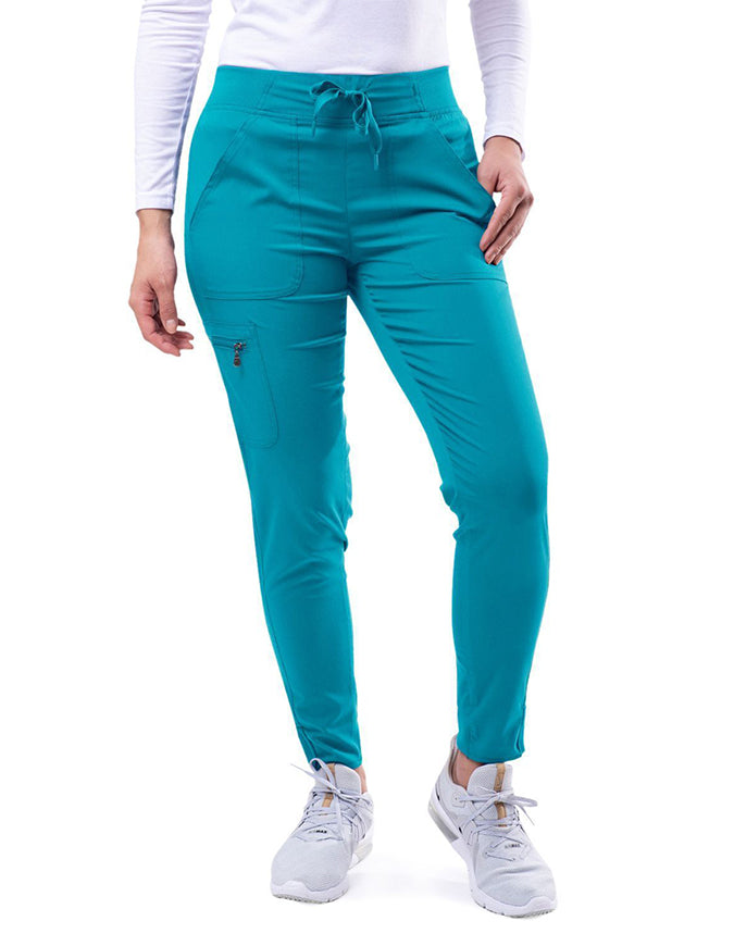 ADAR Pro Women's Movement Booster Jogger Scrub Set - Teal Blue