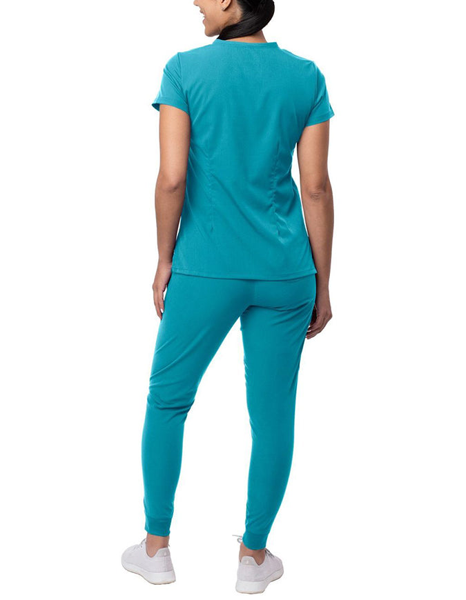 ADAR Pro Women's Movement Booster Jogger Scrub Set - Teal Blue