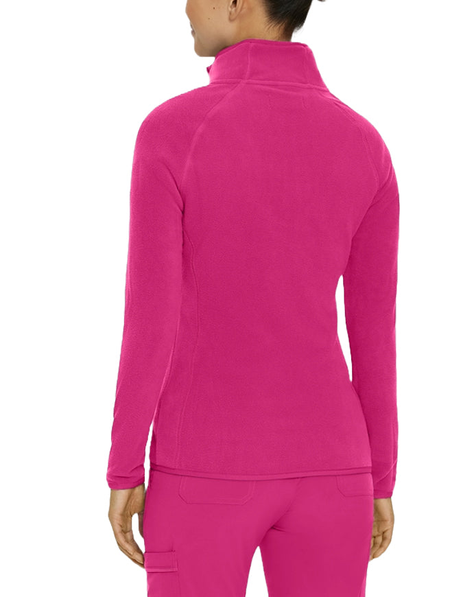 White Cross 26.5 Inch Women's Polar Fleece Zip Front Warm-up Jacket - Fuchsia