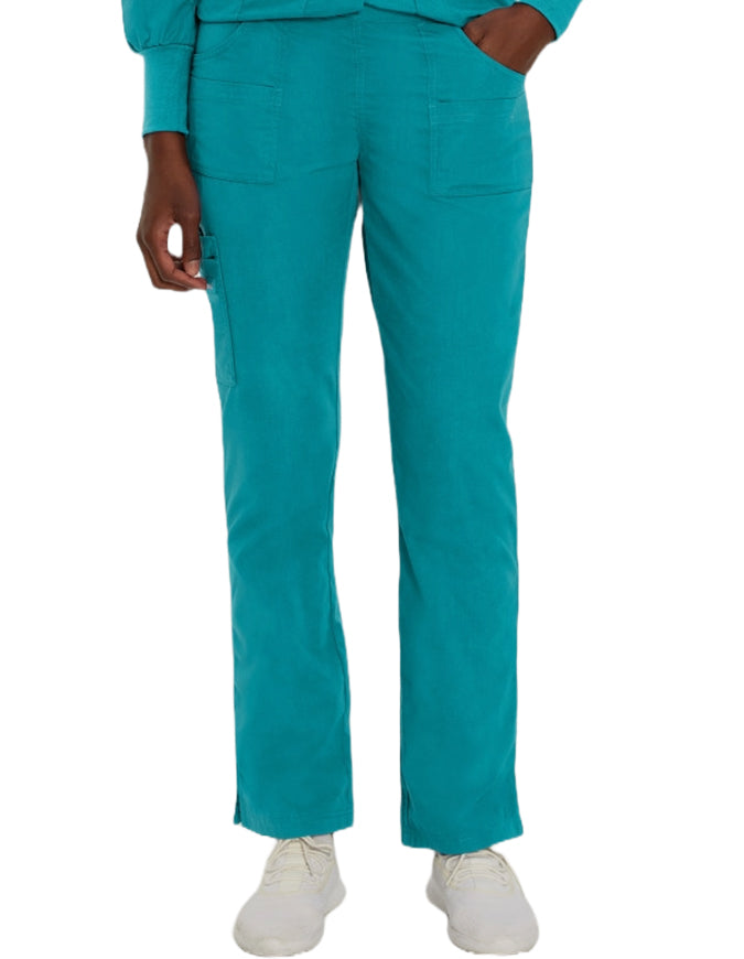 Landau Essentials Women's Modern Fit Cargo Pant Teal