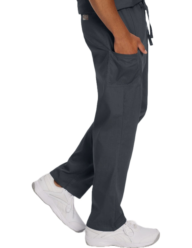 Landau ScrubZone 31.5 Inch Unisex Drawstring Medical Scrub Pants - Graphite