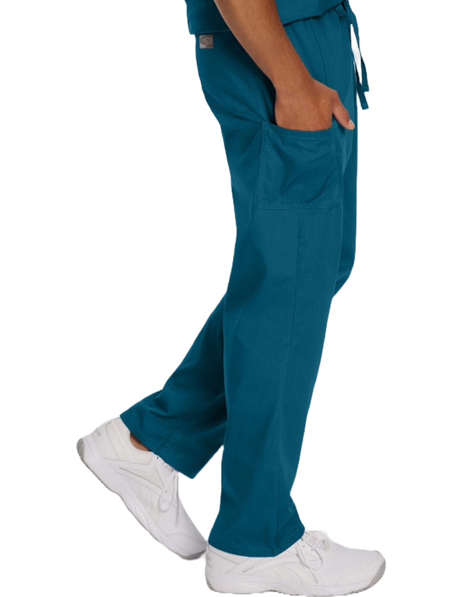 Landau ScrubZone 31.5 Inch Unisex Drawstring Medical Scrub Caribbean Blue