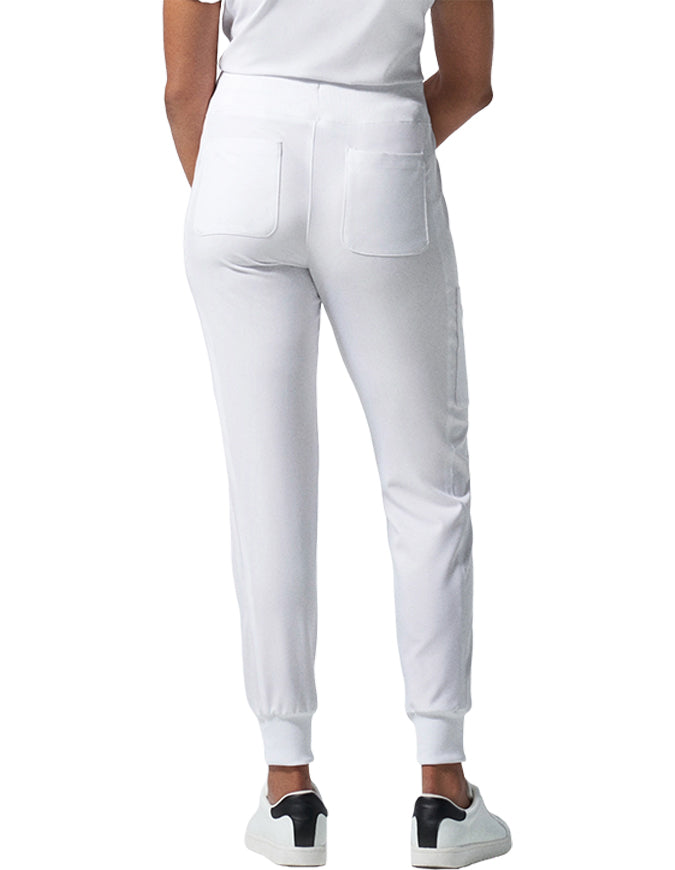 Landau Forward Women's Jogger Scrub Tall Pant - White