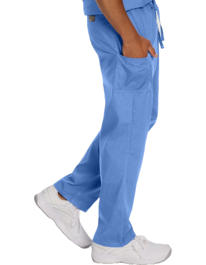 Landau ScrubZone 31.5 Inch Unisex Drawstring Medical Scrub Ceil Blue