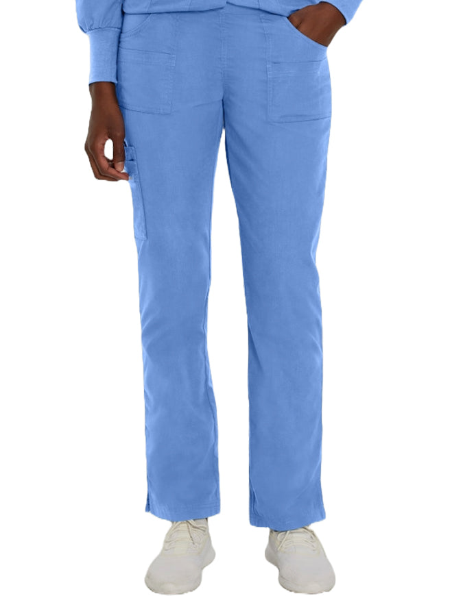 Landau Essentials Women's Modern Fit Cargo Pant -  Ceil Blue