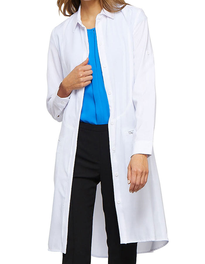 Cherokee 40 Inch Infinity Women's Color Lab Coat - White