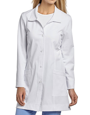 White Cross 32 Inch Marvella Women's Princess Seam Short Lab Coats - White